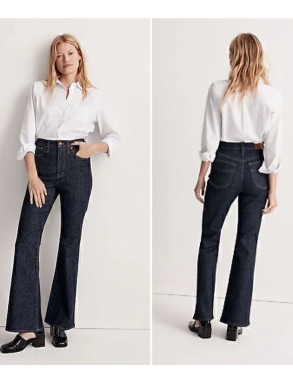 BOGO! Madewell The Perfect Vintage Flare Jean in Wrenford Wash 24 Tall